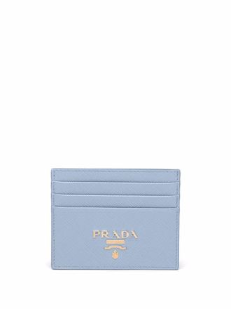 Prada Portacarte con logo - Blu