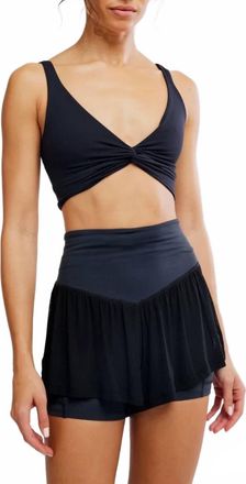 Free People Sunset Athletic Shorts In Black