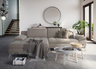 Sit&more Ecksofa »Latigo L-Form« mit Mega-Recamiere, wahlweise mit Bettfunktion und Bettkasten