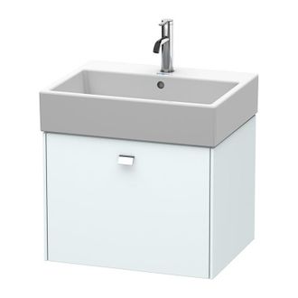 Duravit Duravit Brioso Neceser De Pared 58,4 X 45,9 Cm, 1 Extra&iacute;ble, Para Lavabo Vero Air 235060, Color (frente/cuerpo): Decoraci&oacute;n Azul Claro Mate, Mango Cro