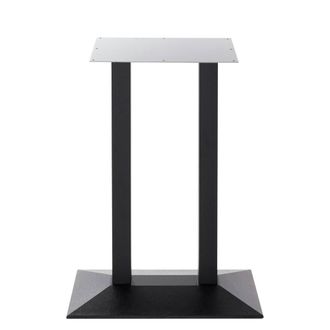 Netfurniture Quanto Twin Cast Iron Table Base Made to Measure Commercial Option in Black