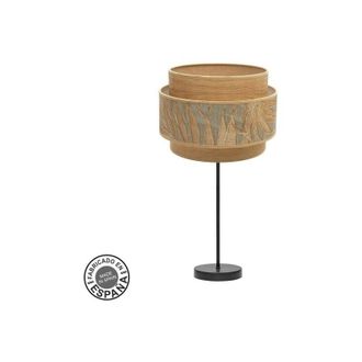 Samoa Fabrilamp L&aacute;mpara De Sobremesa Grande Samoa 1xe27 Negro/camel 30d