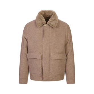 Canali Jassen, Heren, Bruin, M, Wol, Giubbotto