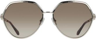 Ferragamo 62mm Oversize Tea Cup Sunglasses in Gold/Brown Gradient at Nordstrom