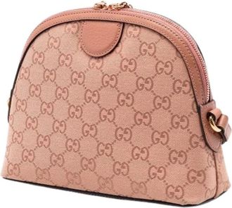 Gucci Pre-owned Ophidia Crossbody Bag - Dames - Vintage Schoudertas - Roze - ONE Size - Leer - Vintage