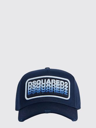 Dsquared2 Cappello in cotone con logo ricamato