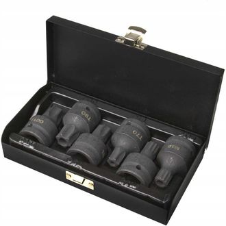 OEM Juego De Vasos Y Puntas De Impacto 3/4 Mp Torx + Spline