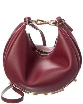 Fendi Fendi Fendigraphy Mini Leather Hobo Bag