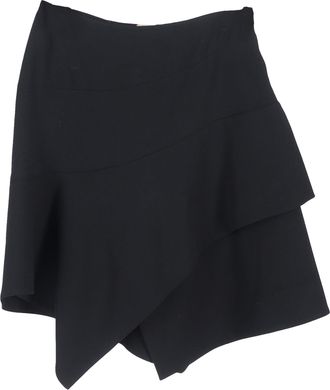Alaia Alaia Asymmetric Mini Skirt in Black Polyester