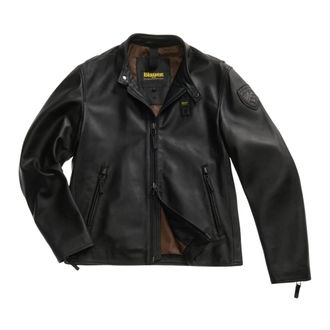 Blauer Ripley Lined Leather Jacket - Heren - Leren en Su&egrave;de Jassen - Zwart - L - Leer - Jassen
