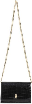 Alexander McQueen Black Skull Small Crossbody Bag