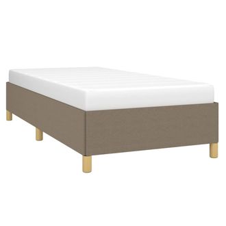 vidaXL Estructura De Cama Sin Colch&oacute;n Tela Gris Taupe 100x200 Cm Vidaxl