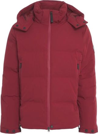 AlphaTauri Down Jackets, male, Brown, L, Red Quilted Down Jacket Aw25