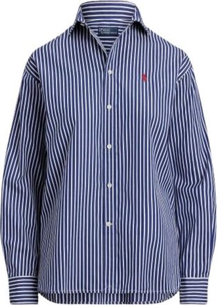Polo Ralph Lauren Gestreept Katoenen Shirt - Dames - Overhemden - Veelkleurig - S - Katoen - Overhemden