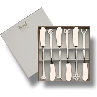 Mepra Evento Butter Spreader Set - 6 Pieces in Silver at Nordstrom