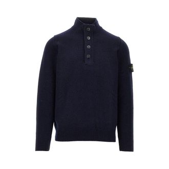 Stone Island Knitted sweater with Logo Badge Man XXL