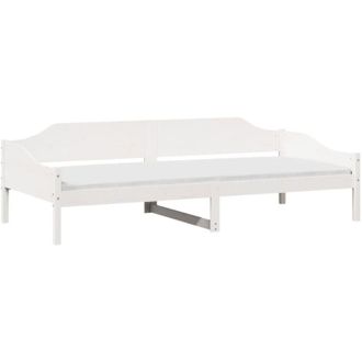 vidaXL Vidaxl - Estructura De Cama Sin Colch&oacute;n Madera De Pino Blanca 90x200 Cm