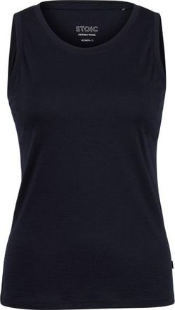 Stoic Merino155 LaholmSt. Tank Merinoshirt f&uuml;r Damen | blau/schwarz