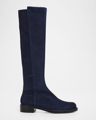 Stuart Weitzman 5050 Gisele Suede Over The Knee Boots