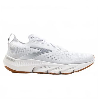 Brooks Womens Glycerin Flex Running Shoe In White/black/gum