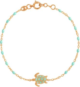 Gigi Clozeau Accessoires, Dames, Geel, ONE Size, Schildpadarmband Liefde Bescherming Symbool