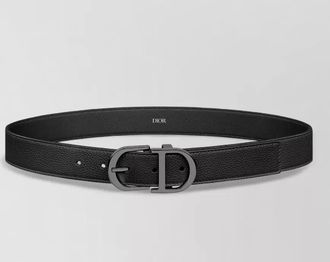 Dior textured leather belt adjustable length design
