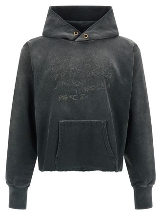 Maison Margiela Gray Cotton Womens Hoodie