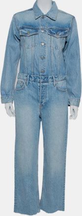 GRLFRND Grlfrnd Blue Denim Sloane Jumpsuit