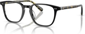 Oliver Peoples 48mm Rectangle optical glasses in Black at Nordstrom