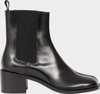 Maison Margiela Tabi City Leather Split-Toe Chelsea Boots