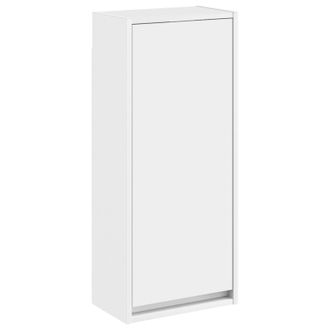 vidaXL Vanidad De Lavabo Montada En La Pared Blanco 35 X 20 X 81 Cm Vidaxl