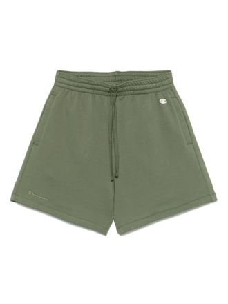 Champion logo-patch shorts - men - Polyester/Recycled Cotton/Cotton - S - Green