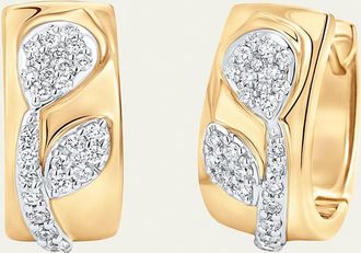 Sara Weinstock 18K Two-Tone Gold Lierre Diamond Huggie Earrings