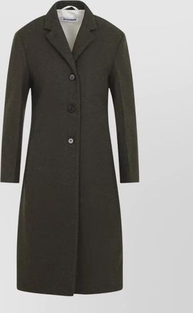Jil Sander wool slim-fit knee-length coat