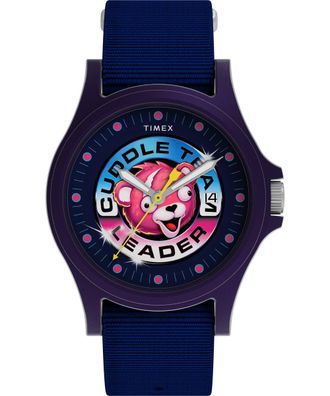 Timex X Fortnite Acadia Mens Blue Watch TW2Y46200 Fabric - One Size