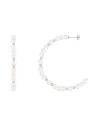 Splendid Pearls Pearl J Hoops