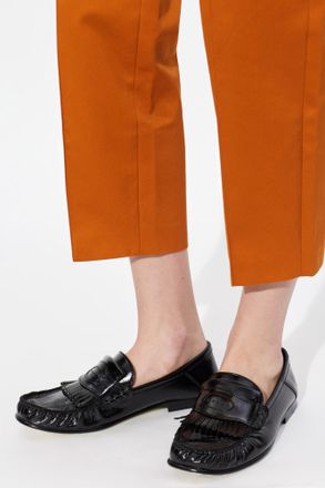 Marni Leather Loafers, Womens, Black