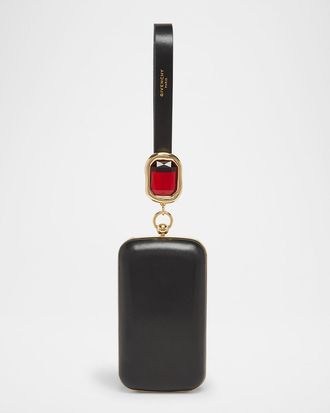 Givenchy Show Crystal-Embellished Minaudiere in Nappa Leather