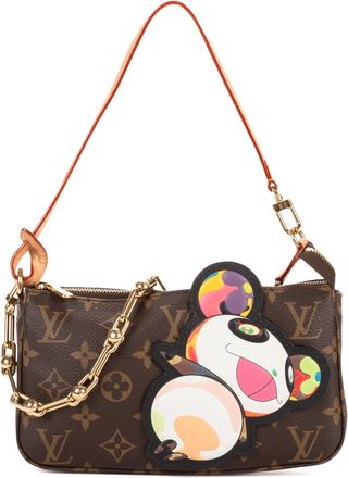 Louis Vuitton Pre-owned Womens x Takashi Murakami Panda Pochette Accessories Shoulder Bag - Brown - One Size