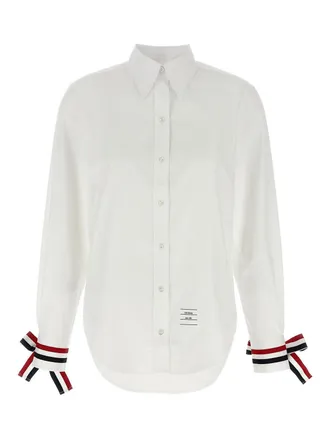 Thom Browne Rwb Tape Cuffs Shirt