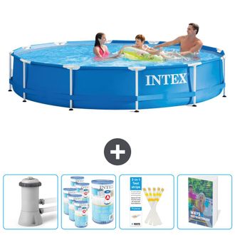 Intex Piscina Con Estructura Redonda - 366x76 Cm - 7-piezas Scb123
