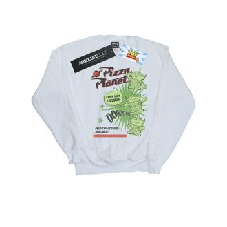 Disney Dames/Dames Toy Story 4 Pizza Planet Little Green Men Sweatshirt (Wit)