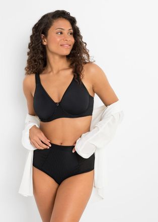 Bonprix Minimizer-BH BONPRIX Minimizer-BH mit gepolsterten Tr&auml;gern, Damen, Gr. 100, Cup F, schwarz, Obermaterial: 92% Polyamid, 8% Elasthan. Futter: 80% Polya