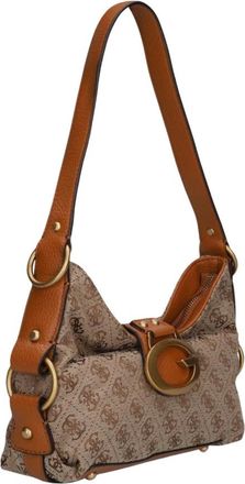 Guess Tassen, Dames, Beige, ONE Size, Polyester, Camden Mini Schoudertas