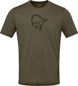 Norr&oslash;na Femund Equaliser Merino T- Shirt Merinoshirt f&uuml;r Herren | gr&uuml;n