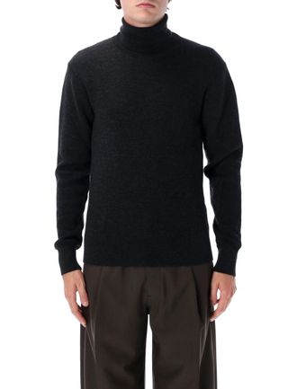 Christophe Lemaire High-Neck Fine-Knit Merino Wool Sweater