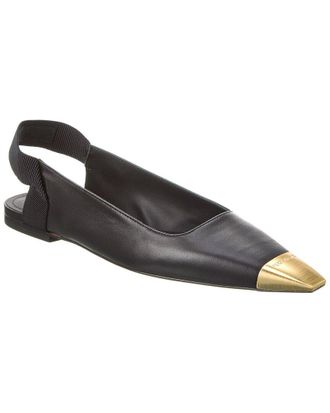 Ferragamo Ferragamo Alhena Leather Slingback Flat