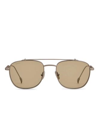 Tod's square-frame sunglasses - men - Metal/Leather - One Size - Silver