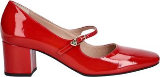 Love Moschino Buckle Pumps - Dames - Pumps - Rood - 39 EU - Leer - Schoenen
