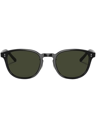 Oliver Peoples Occhiali da sole tondi Fairmont Sun - Nero